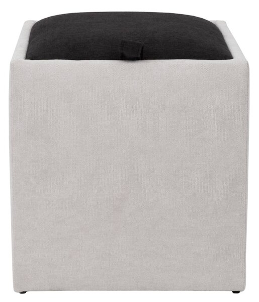 Box puff - K08/K06 szövet - krém/fekete