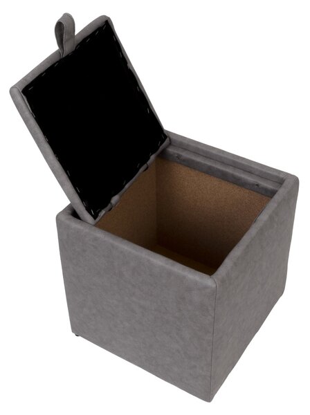 Box puff - M609 szövet - világosszürke