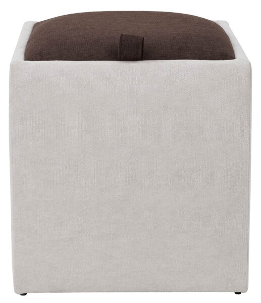 Box puff - K08/K07 szövet - krém/barna