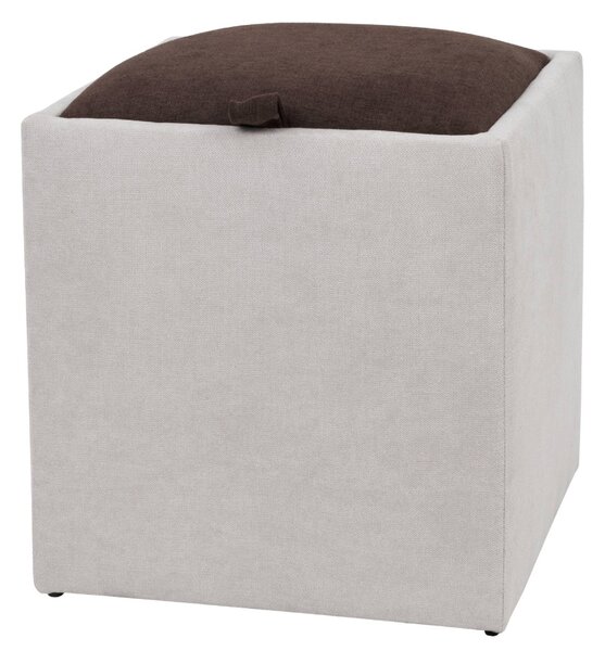 Box puff - K08/K07 szövet - krém/barna