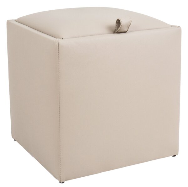 Box puff - POLY műbőr - krém