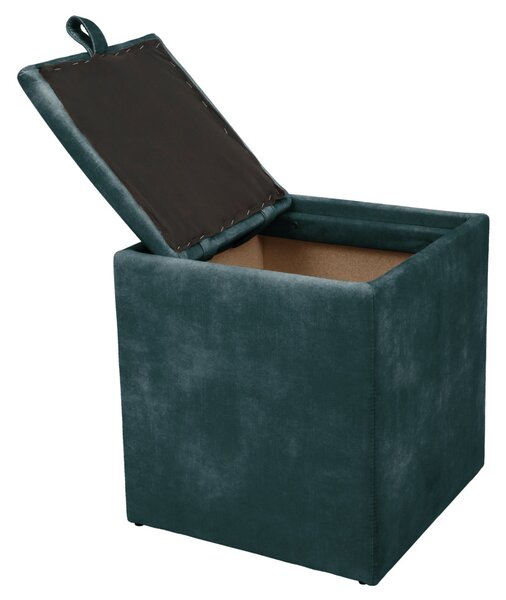 Box puff - P13 szövet - türkiz