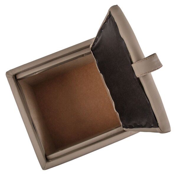 Box puff - POLY műbőr - taupe