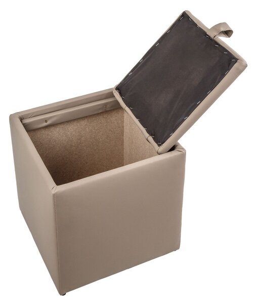 Box puff - POLY műbőr - taupe