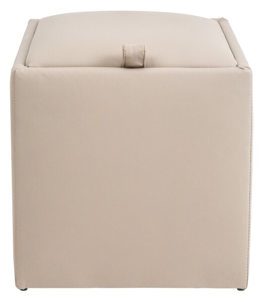 Box puff - POLY műbőr - krém