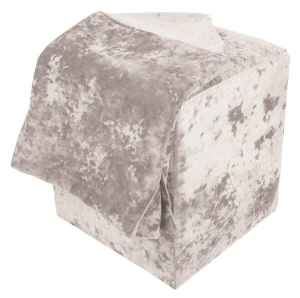 Cube H puff huzattal - E04 szövet - krém