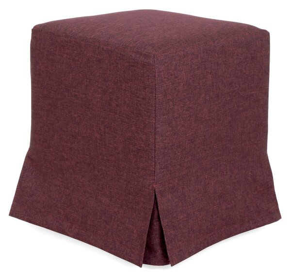 Cube H puff huzattal - S78 szövet - bordó