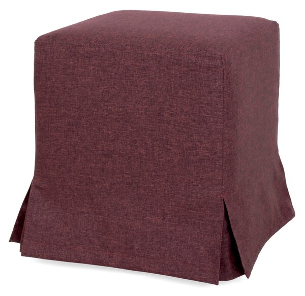 Cube H puff huzattal - S78 szövet - bordó