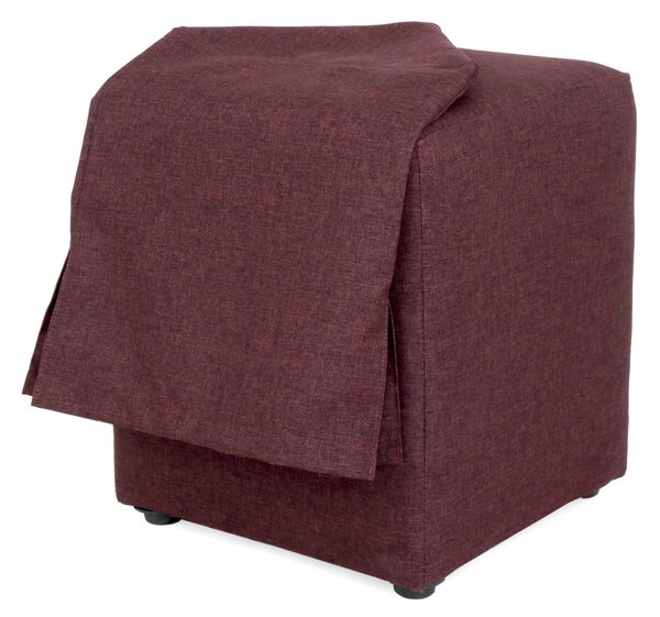 Cube H puff huzattal - S78 szövet - bordó