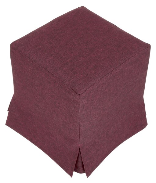 Cube H puff huzattal - S78 szövet - bordó