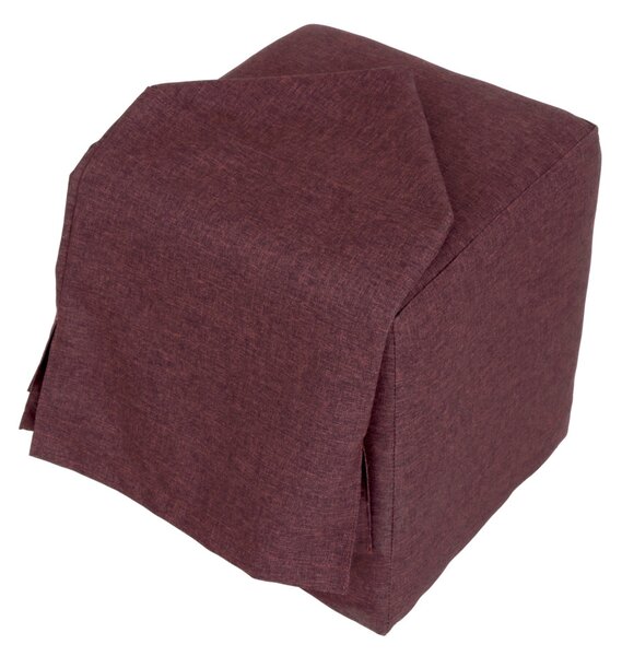 Cube H puff huzattal - S78 szövet - bordó