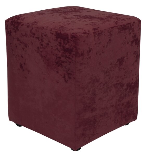 Cube puff - E42 szövet - meggyvörös