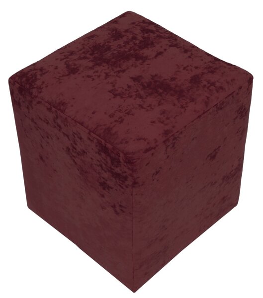 Cube puff - E42 szövet - meggyvörös