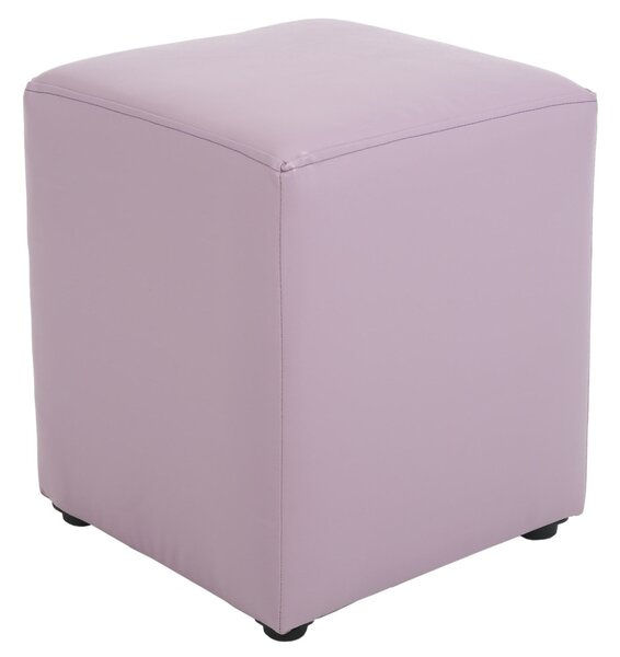 Cube puff - műbőr, lila - 21897