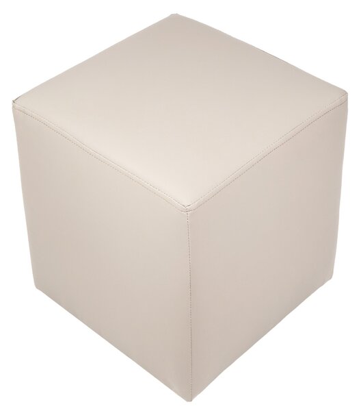 Cube puff - POLY műbőr - krém