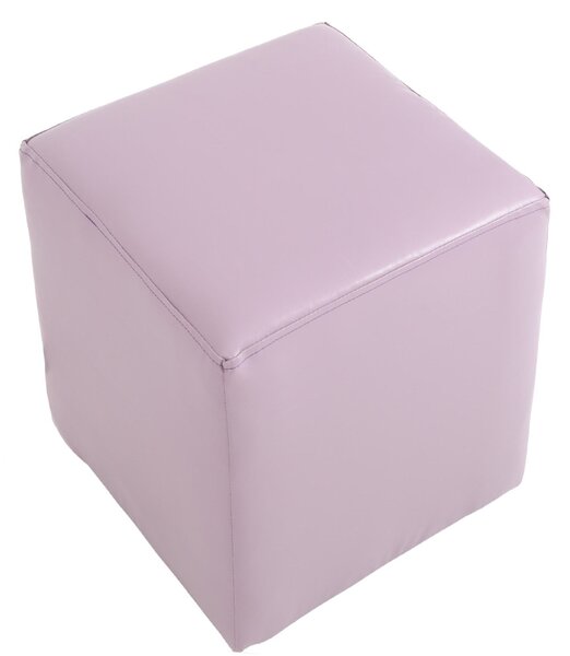 Cube puff - műbőr, lila - 21897