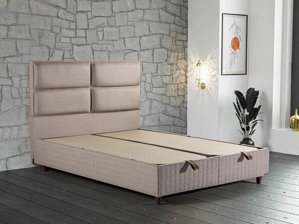 Sidney boxspring ágy (Méret: 140x200, Szín: Krém)