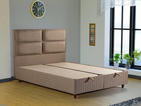Sidney boxspring ágy (Méret: 140x200, Szín: Krém)