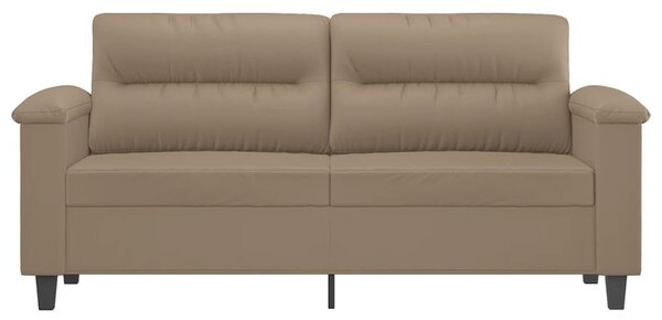 2 személyes cappuccino színű műbőr kanapé 140 cm