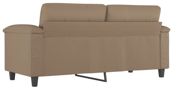 2 személyes cappuccino színű műbőr kanapé 140 cm