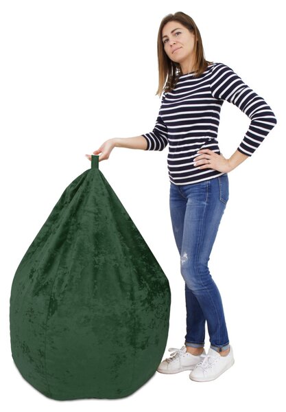 Mara babzsákfotel - E57 szövet - zöld - 200 liter
