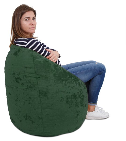 Mara babzsákfotel - E57 szövet - zöld - 200 liter