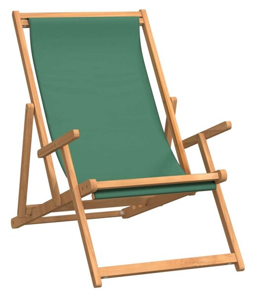 Zöld tömör tíkfa összecsukható strandszék