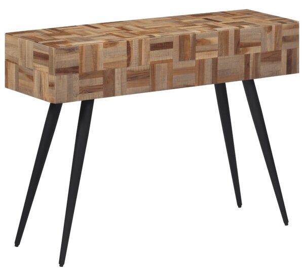 Tömör újrahasznosított tíkfa tálalóasztal 110 x 34 x 80 cm