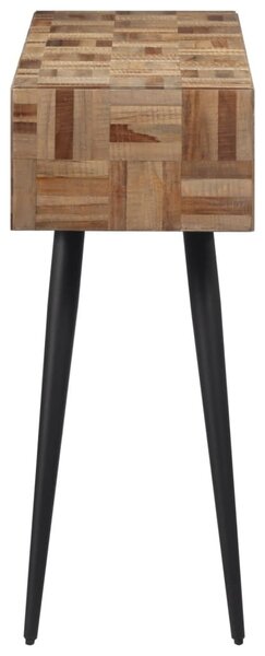 Tömör újrahasznosított tíkfa tálalóasztal 110 x 34 x 80 cm