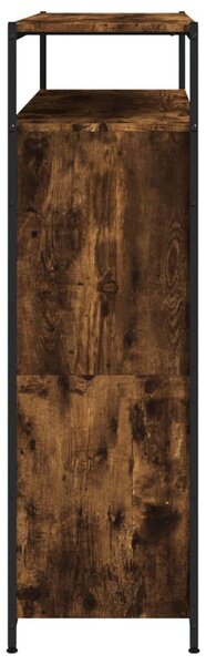 Füstös tölgy cipőszekrény 4 kihajtható fiókkal 100x34x112 cm
