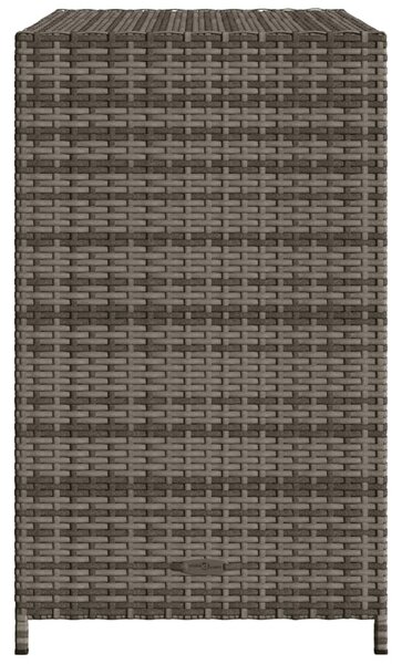 Szürke polyrattan kerti tárolószekrény 83x45x76 cm