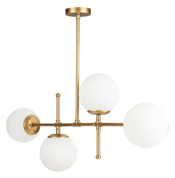 Kruva aranyszínű függőlámpa, magasság 57 cm - Squid Lighting