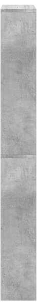 Betonszürke 4 szintes cipőszekrény tükörrel 63 x 17 x 134 cm