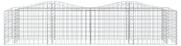 Íves horganyzott vas gabion magaságyás 200x50x50 cm