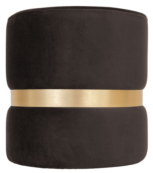 Ring puff - arany gyűrű - H48 - barna bársony