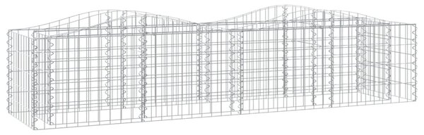 Íves horganyzott vas gabion magaságyás 200x50x50 cm