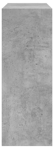 Betonszürke szerelt fa cipőszekrény 60 x 21 x 57 cm