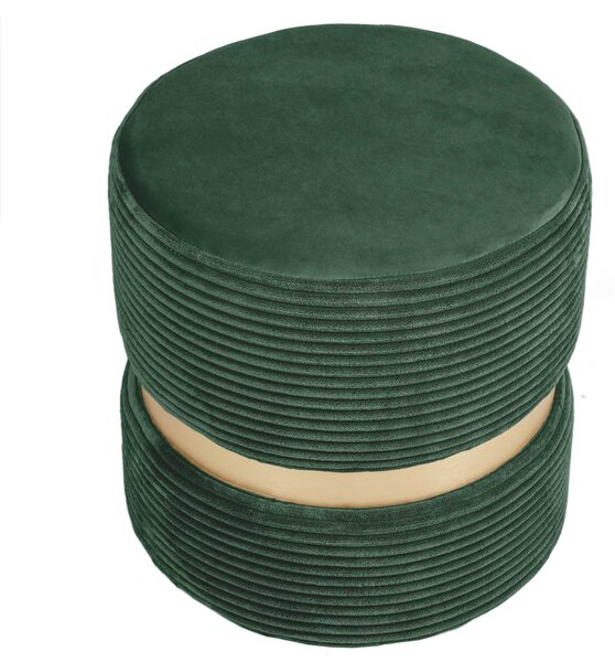 Ring puff - arany gyűrű - L56 - zöld bársony