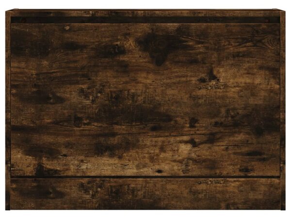 Füstös tölgy színű szerelt fa cipőszekrény 80 x 21 x 57 cm