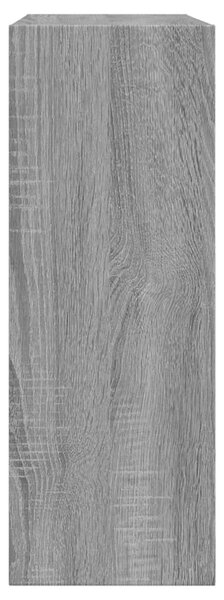 Szürke sonoma színű szerelt fa cipőszekrény 60 x 21 x 57 cm
