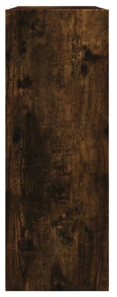 Füstös tölgy színű szerelt fa cipőszekrény 80 x 21 x 57 cm