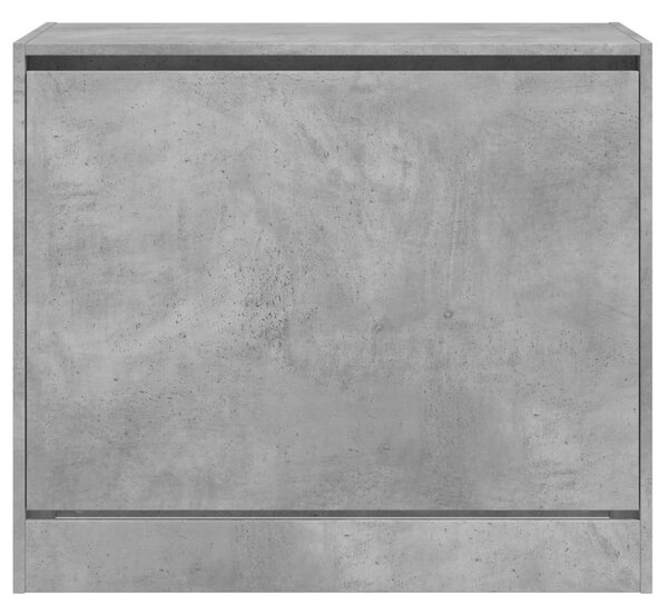 Betonszürke szerelt fa cipőszekrény 80x42x69 cm