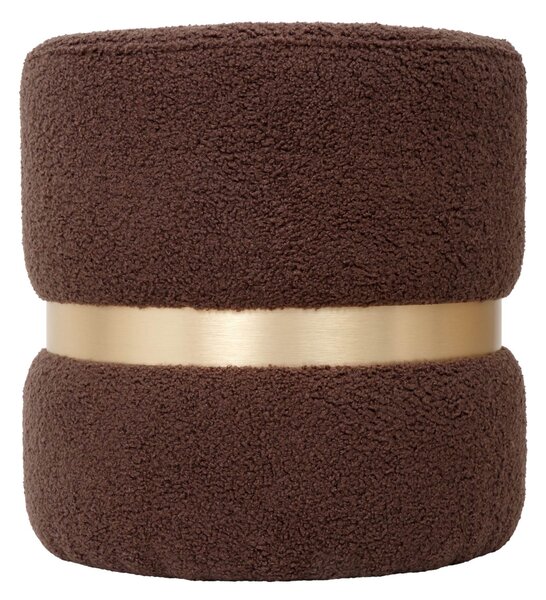 Ring puff - arany gyűrű - T07 - barna szövet