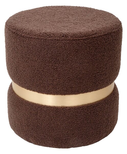 Ring puff - arany gyűrű - T07 - barna szövet