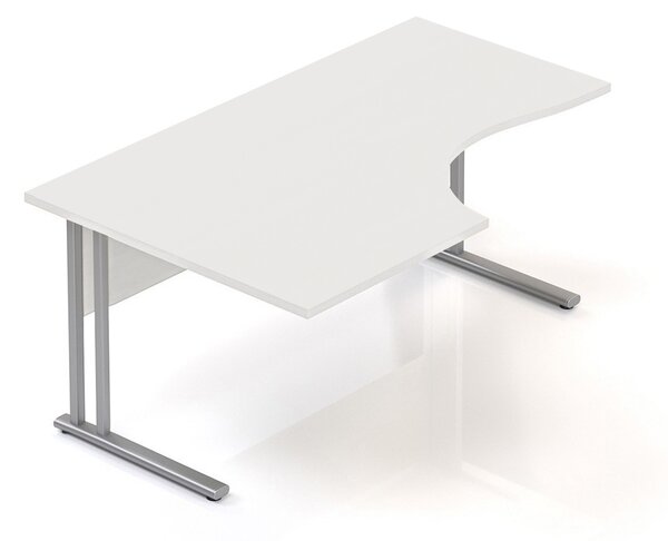 Visio ergonomikus asztal 160 x 100 cm, bal, fehér