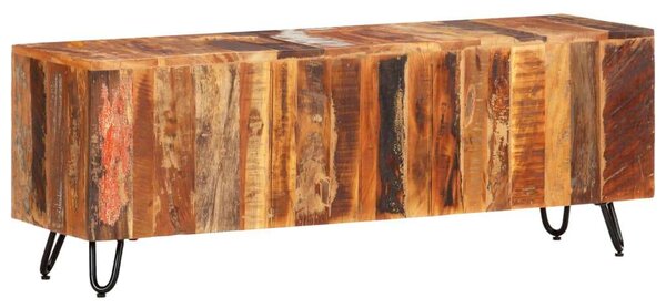 Rusztikus Újrahasznosított Fa TV-Szekrény - 110x30x40 cm