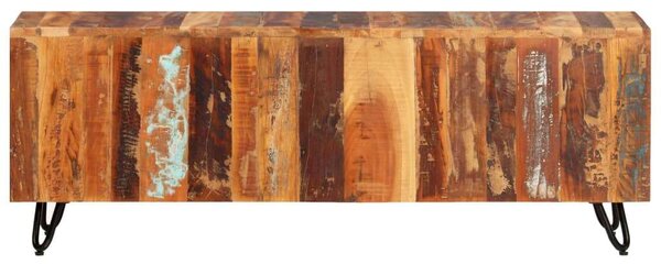 Rusztikus Újrahasznosított Fa TV-Szekrény - 110x30x40 cm