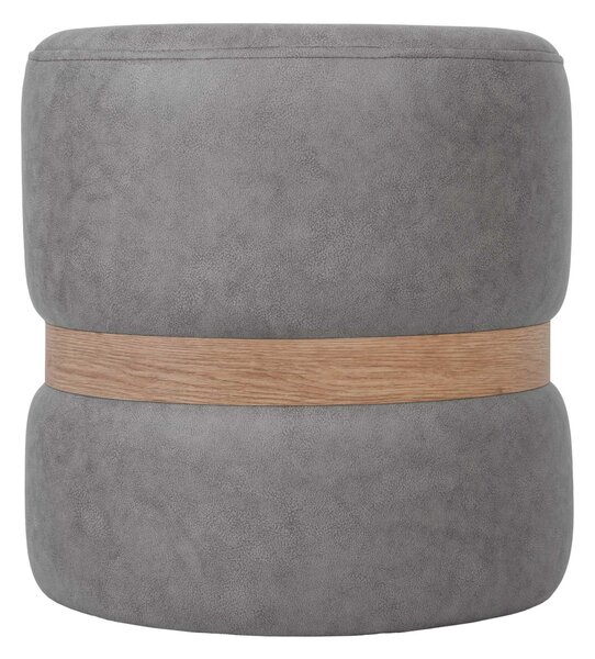 Ring puff - tölgy gyűrű - M609 - világosszürke szövet