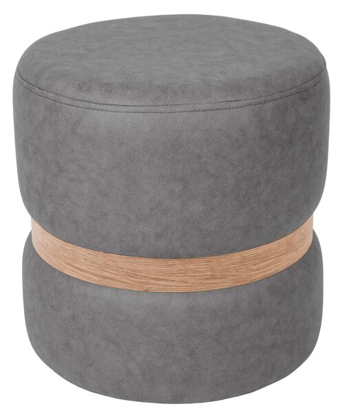 Ring puff - tölgy gyűrű - M609 - világosszürke szövet