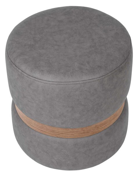 Ring puff - tölgy gyűrű - M609 - világosszürke szövet